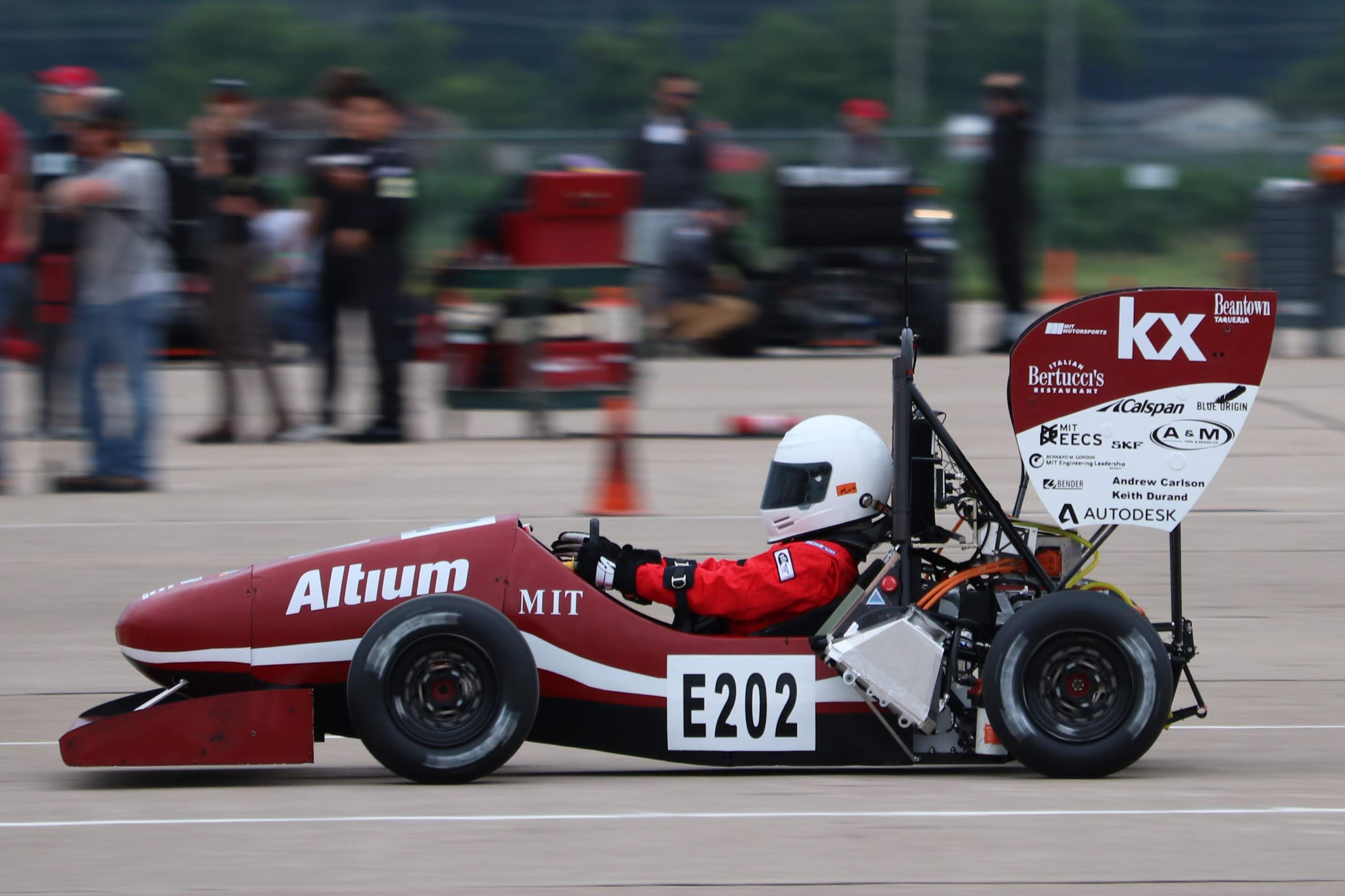 The MY18 vehicle competing in the accel event
